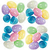 Colorful Pastel Plastic Easter Eggs - 144 Pc. for Spring Celebrations Image 2