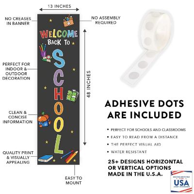 Colorful Vertical Welcome - 13 x 48 Inch Image 1