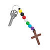 Colors of Faith Cross Keychain Craft Kit - Makes 12 Image 1