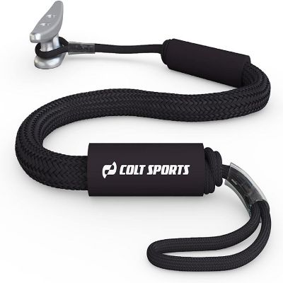 Colt Sports Bungee Dock Lines Mooring Rope for Boats - Black 7 Feet - Marine Rope, Elastic Boat, Jet Ski, and Dock Line with Secure Stainless Steel Hooks Image 1