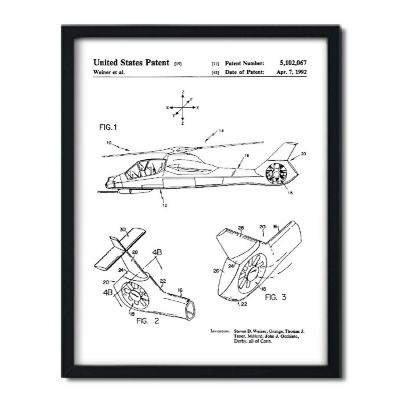Comanche Helicopter Patent 1Pk 8.5x11in Image 1