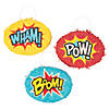 Comic Superhero Mini Pi&amp;#241;atas - 6 Pc. Image 1