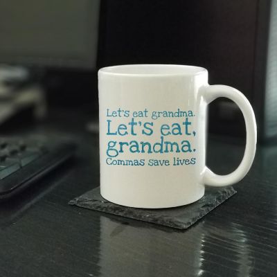 Commas Save Lives Ceramic Mug Image 1