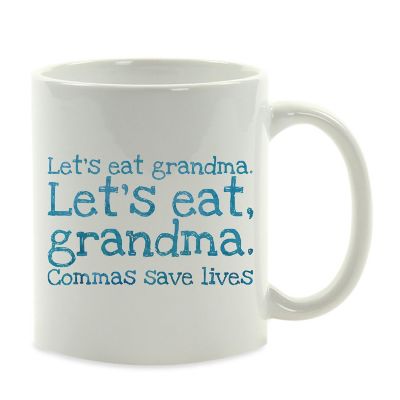 Commas Save Lives Ceramic Mug Image 2
