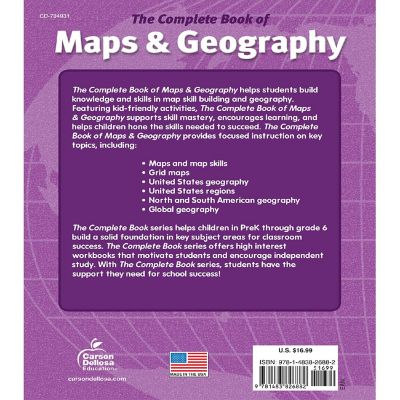 Complete Book of Maps & Geography, Grades 3 - 6 Image 1