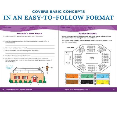 Complete Book of Maps & Geography, Grades 3 - 6 Image 3