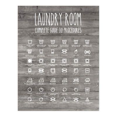 Complete Laundry Guide Sign 1Pk 8.5x11in Image 1