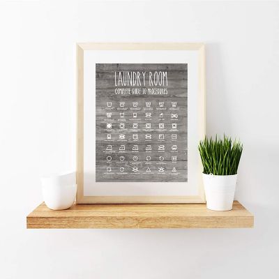 Complete Laundry Guide Sign 1Pk 8.5x11in Image 1