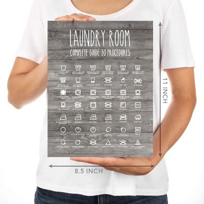 Complete Laundry Guide Sign 1Pk 8.5x11in Image 3
