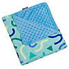 Confetti Blue Plush Baby Blanket Image 1
