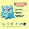 Confetti Blue Plush Baby Blanket Image 1