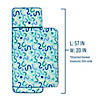 Confetti Blue Plush Nap Mat Image 3