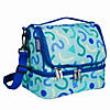 Confetti Blue Two Compartment Lunch Bag Image 1