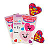 Confetti Heart Crayon Valentine Exchanges with Box for 12 Image 1