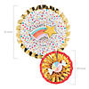 Confetti Party Hanging Fans - 6 Pc. Image 1