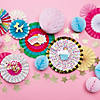Confetti Party Hanging Fans - 6 Pc. Image 2