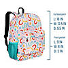 Confetti Peach 16 Inch Backpack Image 3