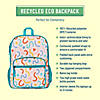 Confetti Peach Recycled Eco Backpack Image 1