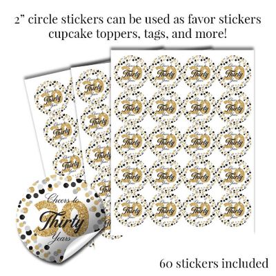 Confetti Polka Dot 30th Sticker Bundle 429pc. by AmandaCreation Image 2