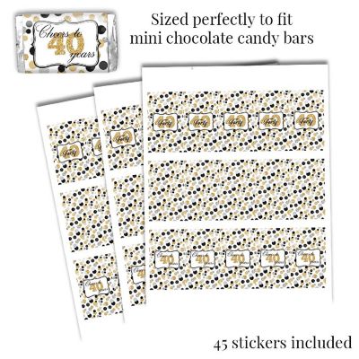 Confetti Polka Dot 40th Sticker Bundle 429pc. by AmandaCreation Image 3