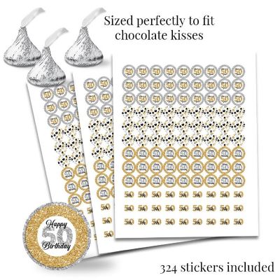 Confetti Polka Dot 50th Sticker Bundle 429pc. by AmandaCreation Image 2