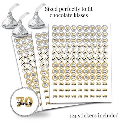 Confetti Polka Dot 70th Sticker Bundle 429pc. by AmandaCreation Image 1