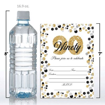 Confetti Polka Dot 90th Invitations 40pc. by AmandaCreation Image 3