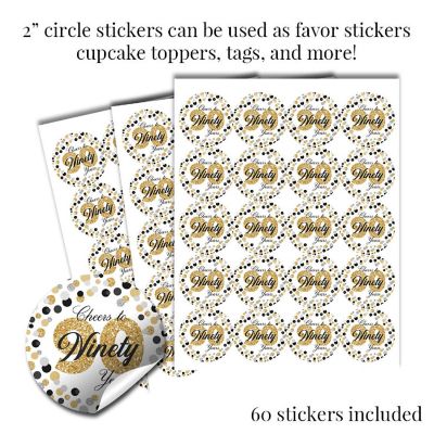 Confetti Polka Dot 90th Sticker Bundle 429pc. by AmandaCreation Image 3