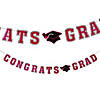 Congrats Grad Banner - Red Image 1