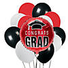 Congrats Graduation Red Balloon Bouquet - 40 Pc. Image 1