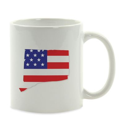 Connecticut US Flag Ceramic Mug Image 2