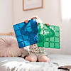 Connetix Rainbow Blue &amp; Green Base Plate Pack &amp;#8211; 2&amp;#8209;Piece Magnetic Building Foundation Set Image 2