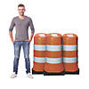 Construction Barrel Life-Size Cardboard Stand-Ups Image 1