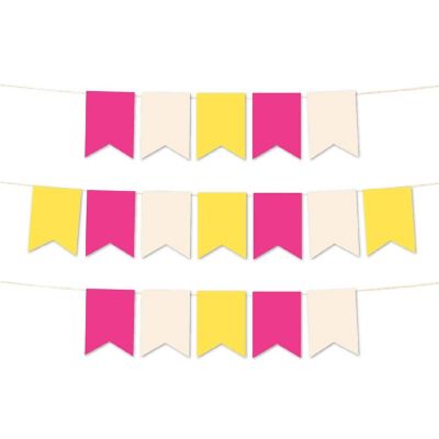 Construction Birthday Pennant - 4 x 5.5 Inch Image 1
