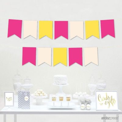 Construction Birthday Pennant - 4 x 5.5 Inch Image 1