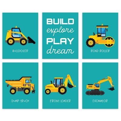 Construction Trucks Dream 6Pk 8.5x11in Image 1