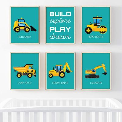 Construction Trucks Dream 6Pk 8.5x11in Image 1