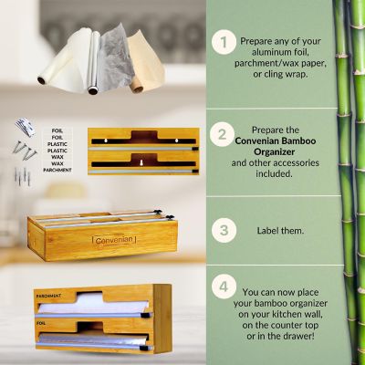 Convenian 2 in 1 Bamboo Organizer Image 3