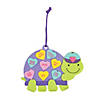 Conversation Heart Turtle Ornament Craft Kit - Makes 12 Image 1