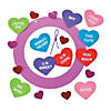 Conversation Heart Wreath Craft Kit- Makes 12 Image 1