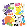 Cool Safari Animal Magnet Craft Kit - Makes 12 Image 1