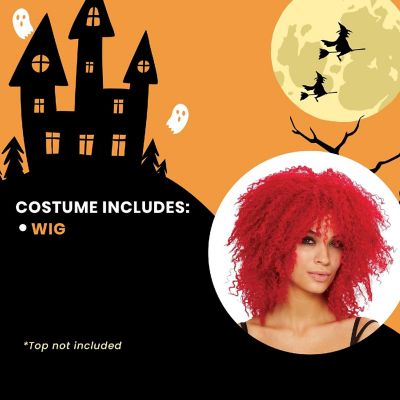Coolness Women's Costume Wig - Neon Red Image 3