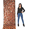 Copper Metallic Floral Sheeting Backdrop Image 1