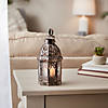 Copper Moroccan Candle Lantern 4X4X9.5" Image 3