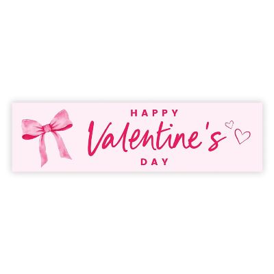 Coquette Bow Happy Valentines Banner Image 3