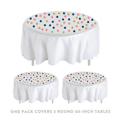 Coral Navy Gold Confetti, 180-Pack Image 3