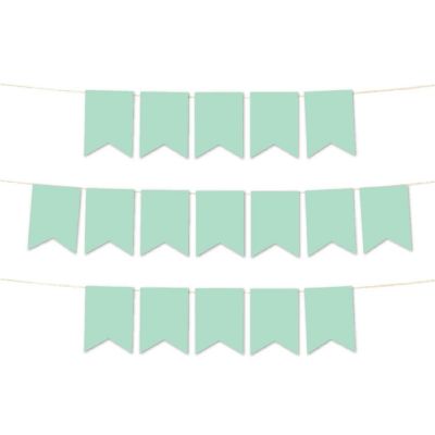Cornflower Blue Pennant Banner - 4 x 5.5 Inch Image 1