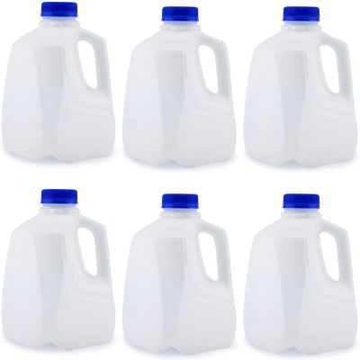 Cornucopia 32oz Plastic Jugs (6-Pack); 1-Quart / 32-Ounce Bottles with Caps for Juice, Water, Sports and Protein Drinks and Milk, BPA-Free Image 1