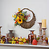 Cornucopia and Sunflower with Pumpkins Artificial Thanksgiving Wreath - 20-Inch  Unlit Image 1