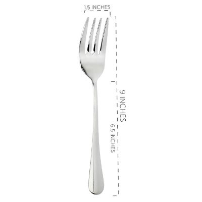 Cornucopia Serving Fork (2 Pack) Set of Two (2)- Elegant Top of the Line Serving Forks, Buffet &amp; Banquet Style Serving Forks, 9" Stainless Steel Image 3